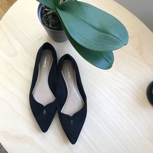 Express, Pointy toe flats, Size 8, black